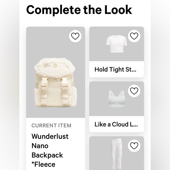 Lululemon Wunderlust Nano
Backpack Fleece Cream Backpack - Picture 8 of 10